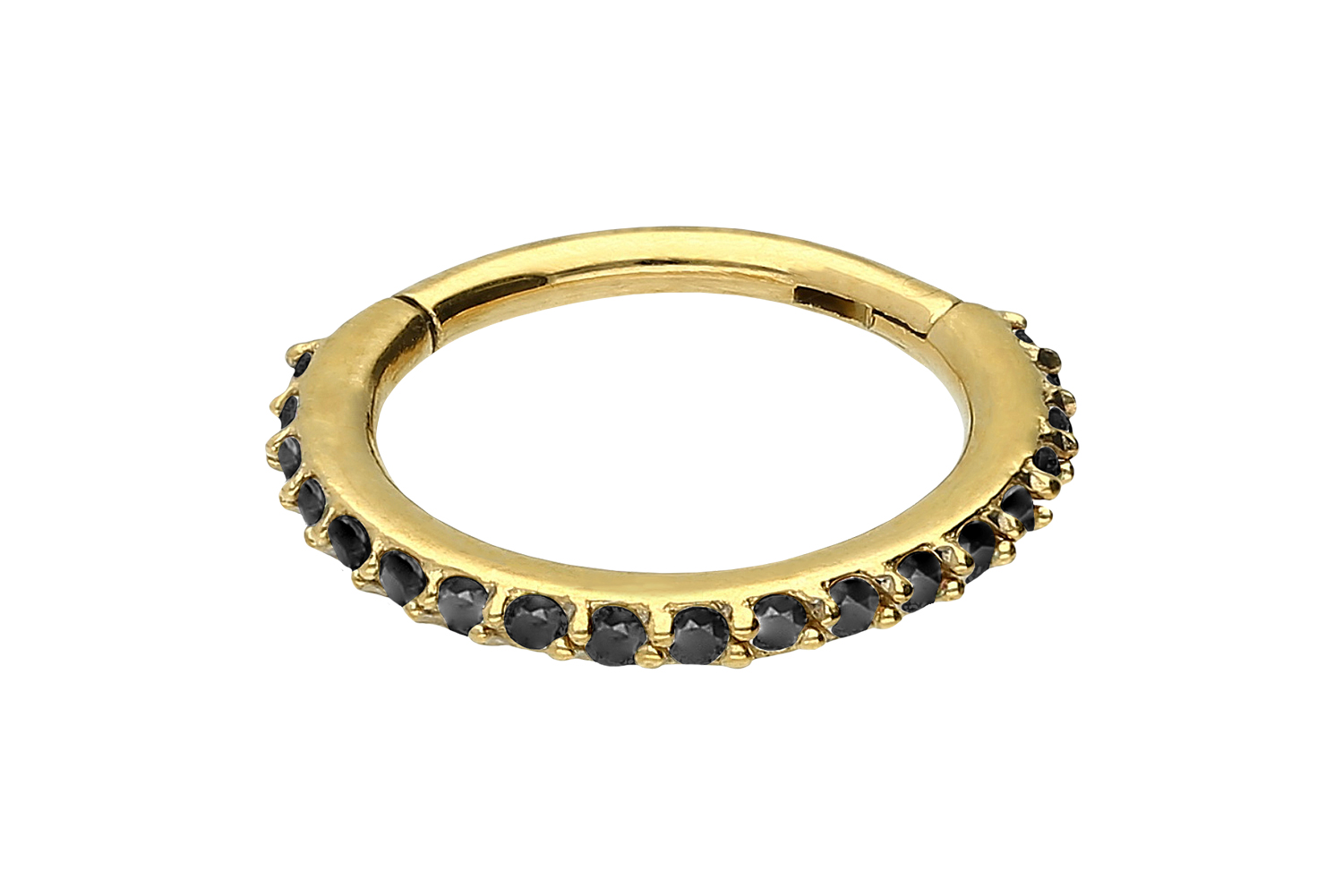 Chirurgenstahl Segmentring Clicker Piercing EINGEFASSTE KRISTALLE ++SALE++